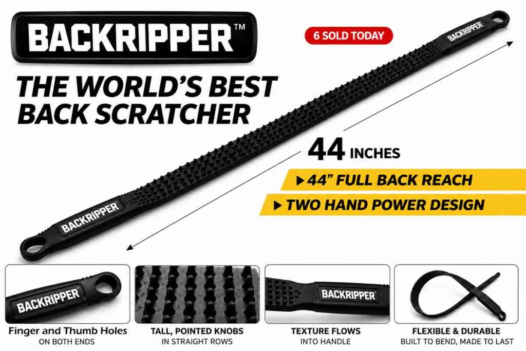 BackRipper™ Back Scratcher is engineered to be the World's Best Back Scratcher on the Market