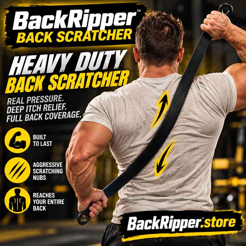 BackRipper is a Great Heavy Duty Back Scratching tool for Deep Back Itch relief!