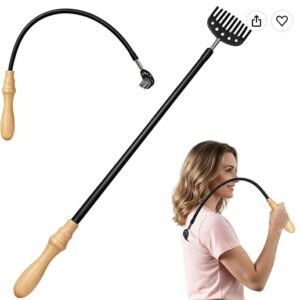 Curved Long Handle Back Scratcher – Flexible 23.2-Inch Design